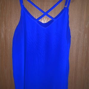 Blue cross top double layer tank top